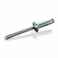 Goebel Blind Rivet, Dome Head, 3/16 in Dia., Aluminum Body, 500 PK ABA-68